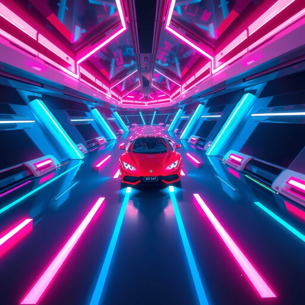 Neon Rush mobile game screenshot